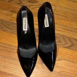 Patent leather pumps